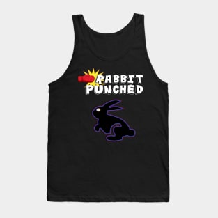 Black Neon Rabbit of the Future With the shows name title Tank Top